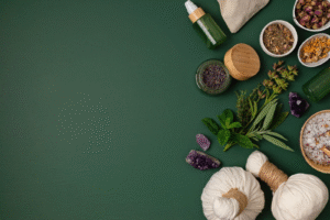 Image of traditional herbs used in natural medicine practices